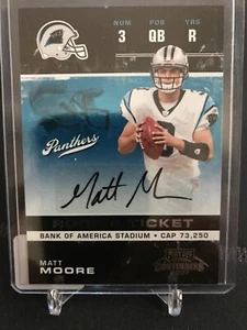 2007 Contenders Rookie Matt Moore Auto! Panthers RC Oregon Rare - Picture 1 of 2