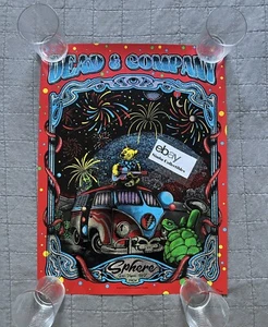 Dead And Company Sphere Poster Rainbow SPARKLE FOIL Las Vegas 4 luglio IN MANO - Foto 1 di 2