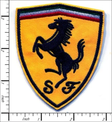 26 Pcs Embroidered Iron on patches Ferrari Car Racing 70x85mm AP063fR1 - Image 1 of 2