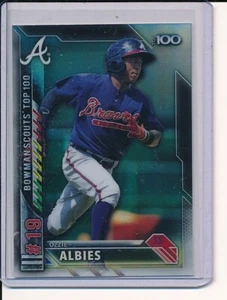 Ozzie Albies 2016 Bowman Chrome Scouts Top 100 #BTP19 Atlanta Braves - Picture 1 of 1