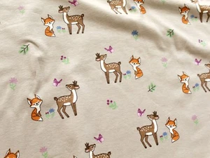 0,5m Jersey,"Bambi &Fuchs",(14,90 €/m),145 cm breit,Baumwolle,Kinderstoff - Bild 1 von 3