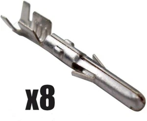  Lot of (8) Male Molex Crimp Pins .200-inch (5.08mm) - Picture 1 of 1