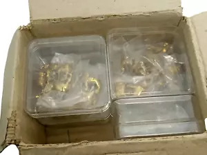 Vintage Messing Tierfiguren Set in Klarsichthülle Sammlerminiaturen Konvolut - Bild 1 von 6
