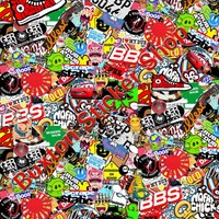 Stickers Bomb sheet Euro Vinyl Decal vw Vauxhall BBS honda Dub wrap volkswagen