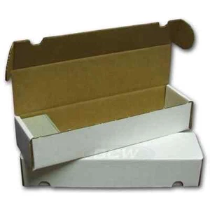 4x (Lot of 4) - BCW 800 CT COUNT CARDBOARD STORAGE CARD BOX TRADING SPORTS CARDS - Picture 1 of 2