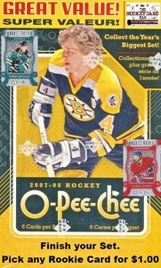2007-08 O-Pee-Chee Hockey - Finish you Set - Pick any Rookie Card $1.00