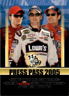 2005 Press Pass Checklist Jimmie Johnson Lowe's Racing #120 NASCAR - Image 1 of 2