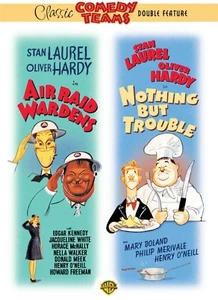 LAUREL AND HARDY TWO MOVIE FEATURE DVD - AIR RAID WARDENS - NOTHING BUT TROUBLE - Imagen 1 de 1