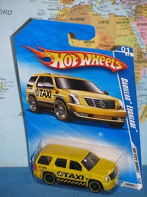 HOT WHEELS CADILLAC ESCALADE TAXI #109/240 - 01/10 HW CITY WORKS 10 *BRAND NEW* - Image 1 of 4