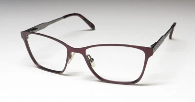 GAFAS VERA WANG LUXE ALVA GRANATE 50-16-135 DISEÑADOR DE MODA MARCO OJO DE GATO Foto 1 de 4