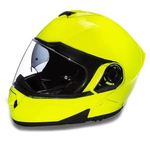 Daytona GLIDE FLUORESCENT YELLOW DOT Approved Metallic Modular Motorcycle Helmet - Picture 1 of 7