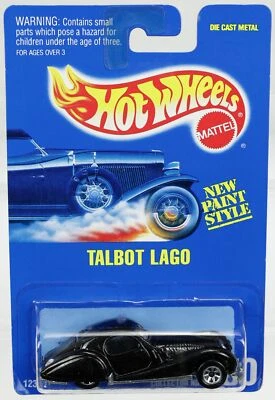 Hot Wheels Talbot Lago - 12342 Never Removed from Package 1992 Black SP7 1:64 - Image 1 of 4