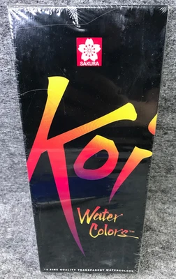 Набор акварелей KOI 12 высококачественных трубок в коробке новый и запечатанный - Изображение 1 из 4