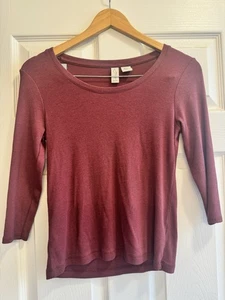 Camicetta Joie donna manica 3/4 girocollo colletto rosso taglia M casual autunno top - Foto 1 di 9
