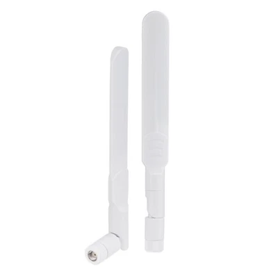 1Pair 8dBi 2.4G 5.8G Dual Band WiFi RP-SMA White Antenna for IP Camera Router k - Image 1 of 4