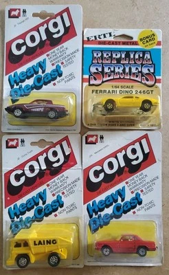 VINTAGE DIECAST CORGI ERTL DIECAST Dump Truck Mercedes Triumph Ferrari - Image 1 of 4