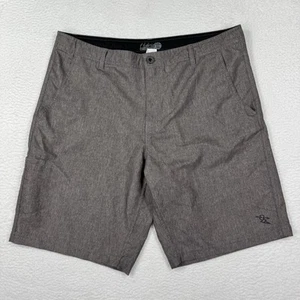 Da Hui Shorts Mens  Gray Hybrid Collection Board Shorts Stretch Pockets - Picture 1 of 7