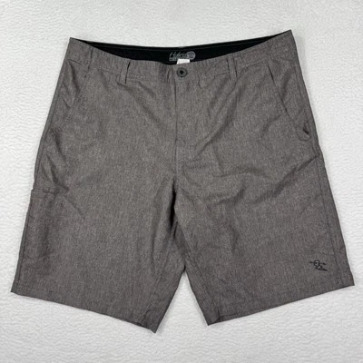 Da Hui Shorts Mens  Gray Hybrid Collection Board Shorts Stretch Pockets - Image 1 of 4