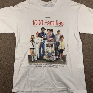 2002 1000 Families By Uwe Inner Vintage Art T-shirt Photography Medium White - Picture 1 of 10