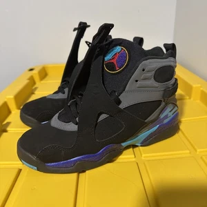 Size 6.5Y- Jordan 8 Retro Aqua (2015) 305368-025 Pre-Owned - Picture 1 of 5
