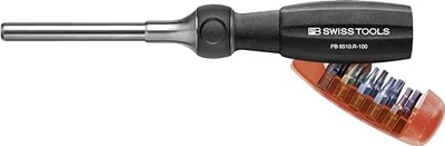Swiss Tools PB 6510.R-100 Insider Pro Ratcheting Bit Screwdriver, w/10 Bit - Image 1 of 4