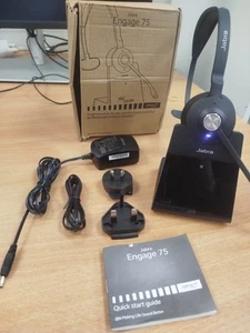 Jabra Engage 75 Stereo Wireless Headset - Black - Picture 1 of 6
