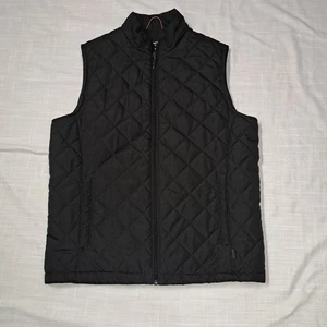 Hawke & CO Men's Black Full Zip Quilted Vest Coat Jacket Size S Outdoor Casual - Picture 1 of 10