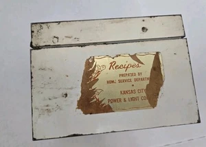Vintage ANTIQUE Recipes HANDWritten Card Collection & Box KANSAS City - Imagen 1 de 9