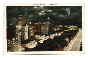 The Skyline, Dallas, Texas - 18 - White Border Postcard Posted 1930 - Picture 1 of 2