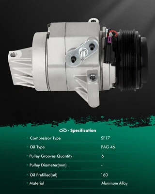 Compresor de aire acondicionado con embrague para Lincoln MKZ 2007 2008 2009 2010 2011 3,5 L V6 Foto 1 de 4