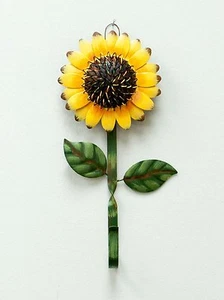 Metal Sunflower Decor Home Hook Key Clothes Towel Hook 11.25"x6.25"x2" NWT - Picture 1 of 4