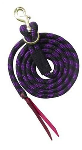 New! 8' long Showman NYLON PRO BRAID LEAD ROPE w/ Removable brass snap 6 COLORS! - Picture 1 of 7