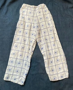 ZARA GIRLS FLORAL EMBROIDERED PANTS SIZE 11/12 - Picture 1 of 3