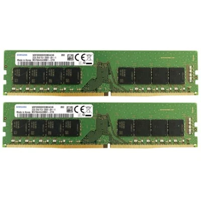 Samsung 64GB (2X32GB) DDR4 2666MHz PC4-21300 UDIMM Memory Ram M378A4G43MB1-CTD - Image 1 of 4