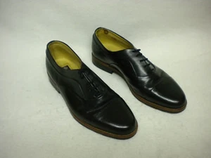 MICHAEL BRITTON HERREN SCHWARZ LEDER SCHUHE OXFORDS GRÖSSE 8 M HERGESTELLT IN PORTUGAL  - Bild 1 von 5