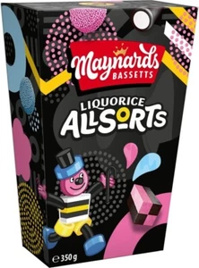 Maynards Bassetts Liquorice Allsorts Carton Licorice sweets Gift pack - Picture 1 of 7
