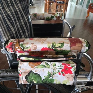 Rollstuhl Armlehnentasche floral - Bild 1 von 4