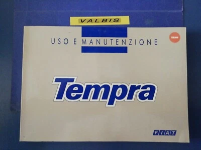 LIBRETTO "USO E MANUTENZIONE" FIAT TEMPRA DEL 1993 2° EDIZIONE - ENTRA  - Immagine 1 di 4