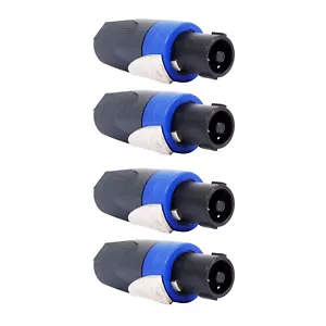 4x NL4FC Speaker 4 Pole Cable Plug Connector for Audio Speaker Replace Parts - Picture 1 of 11