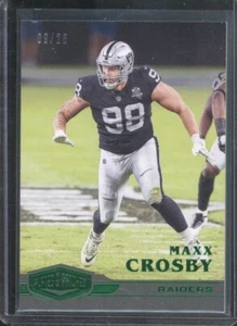 2020 Plates & Patches Maxx Crosby #96 Green /60 Raiders - Picture 1 of 2