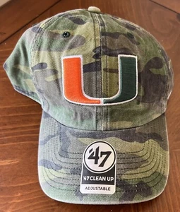 Miami Hurricanes Football Camouflage “U” Logo Hat - Brand New - Rare Exclusive - Picture 1 of 3