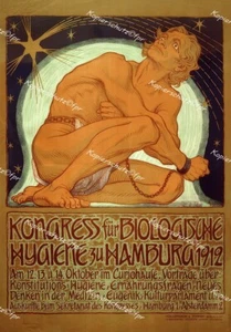 Fidus Biologie Hygiene Medizin Eugenik Akt Fessel Jugendstil Körperkultur FKK - Bild 1 von 1