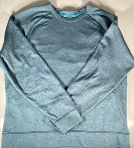 Champion Blue Long Sleeve Athletic Sweatshirt Womens Large Pocket Pullover - Picture 1 of 11
