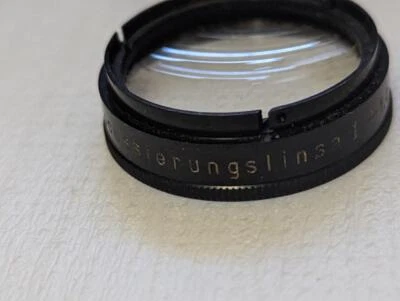 Schneider Kreuznach jsco focussierungslinse I +1.0 dptr. Filter 33mm - Image 1 of 3