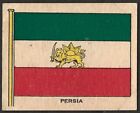1930s PERSIA Flag Card WILLIAM PATERSON V95 CANDY DANISH Flag Canadian Card