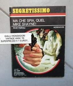 SEGRETISSIMO SAS N. 405 BRETT HALLIDAY - MONDADORI GIALLI VINTAGE 1971 A 1 EURO - Foto 1 di 6