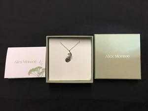Alex Monroe 925 Sterling Silver Big Peacock Feather Brand New in Box with Tags - Picture 1 of 6