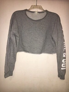 Forever 21 Crop-Top Langarm Grau YOU ME & OUI - Bild 1 von 4