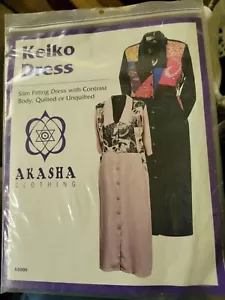 Akasha Nähmuster AB009 Keiko Kleid, Damen Erwachsene Größe: S M L XL - Bild 1 von 2