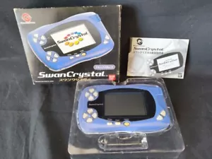 Wonder Swan Crystal Blue Violet BANDAI Console,Manual Boxed set, Working-h0214- - Picture 1 of 18